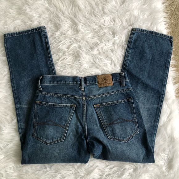 aeropostale jeans straight leg men’s jeans. Oversized style for women. - Picture 3 of 10